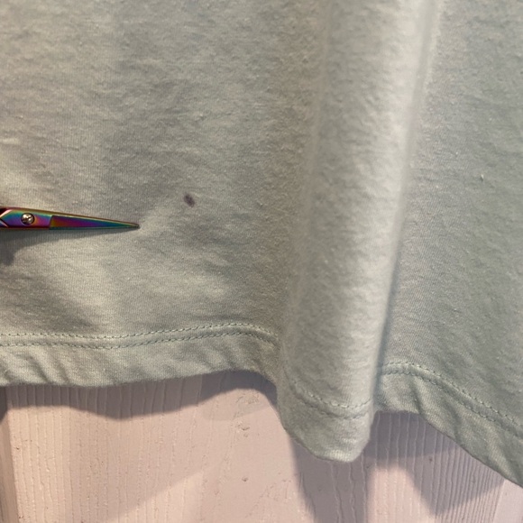 Super Mario Size 2XL Light Blue Graphic Print Logo Short Sleeve Tee Shirt Yoshi - Picture 4 of 9